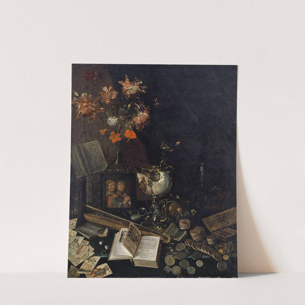 Vanitas Still Life by Johann Rudolf Loutherburg