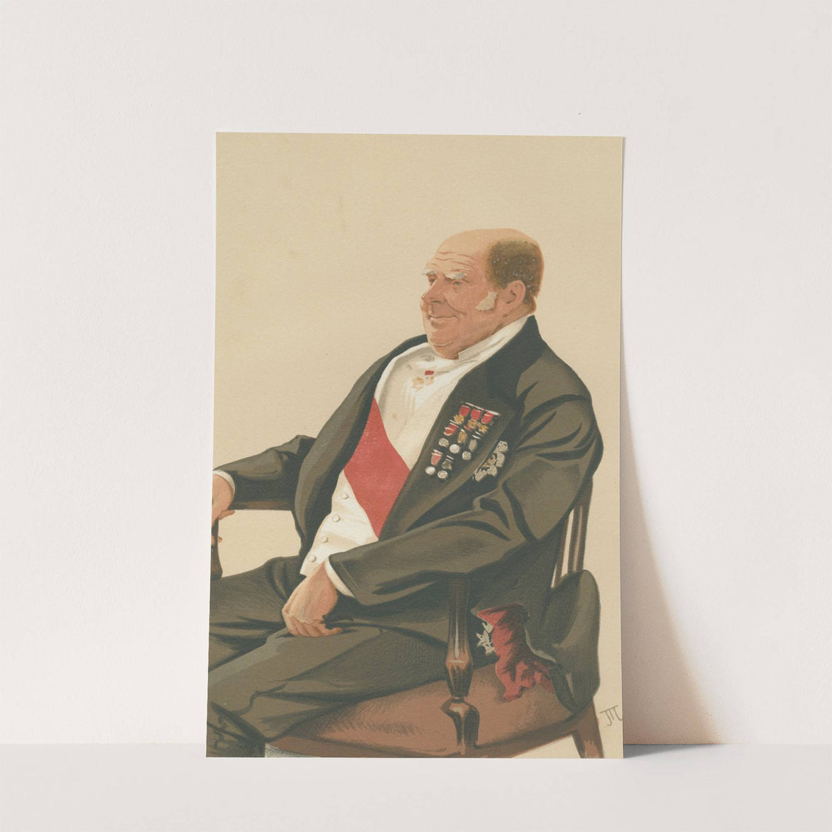 Vanity Fair; Military and Navy; ‘Little Harry’, Admiral the Hon. Sir Henry Keppel, April 22, 1876 (1876) by James Tissot