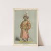 Vanity Fair: Royalty; &#039;A Living Monument of English Injustice&#039;, The Nawab Nazim of Bengal, Behar and Orissa, April 16, 1870 by Alfred Thompson