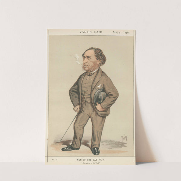 Vanity Fair: Turf Devotees; &#039;The Purist of the Turf&#039;, Sir Joseph Hawley, May 21, 1870 by Alfred Thompson