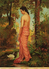 Varini, nymph by the river with a swan (1910)