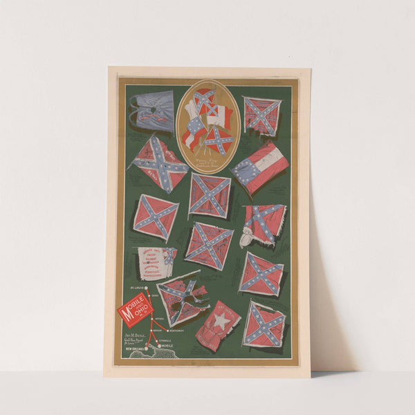 Various flags carried by the Confederate armies (1890) by Buxton &amp; Skinner