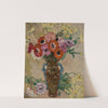 Vase décoré aux anémones et marguerites jaunes de savane by Louis Valtat