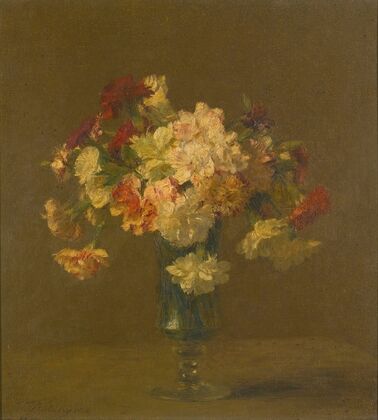 Vase d’oeillets