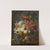 Vase of flowers and fruits on an entablature by Johannes Cornelis De Bruyn