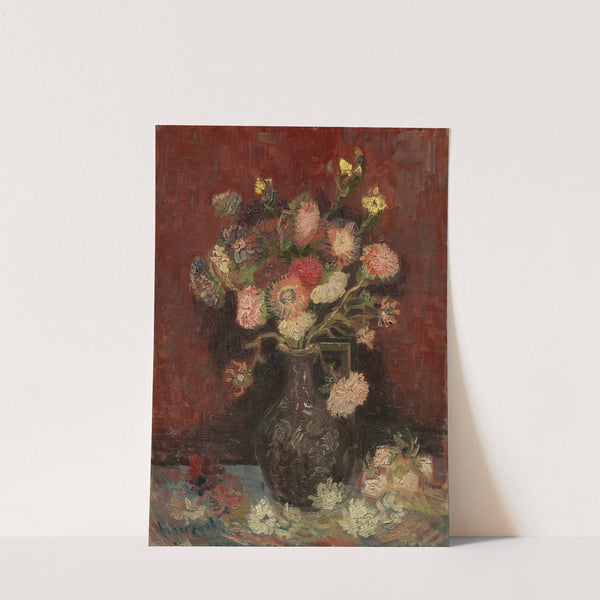 Vase with Chinese asters and gladioli (1886) by Vincent van Gogh