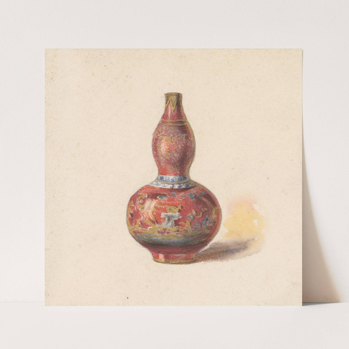 Vase with Red Base by Friedrich Carl von Scheidlin
