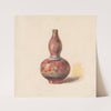 Vase with Red Base by Friedrich Carl von Scheidlin