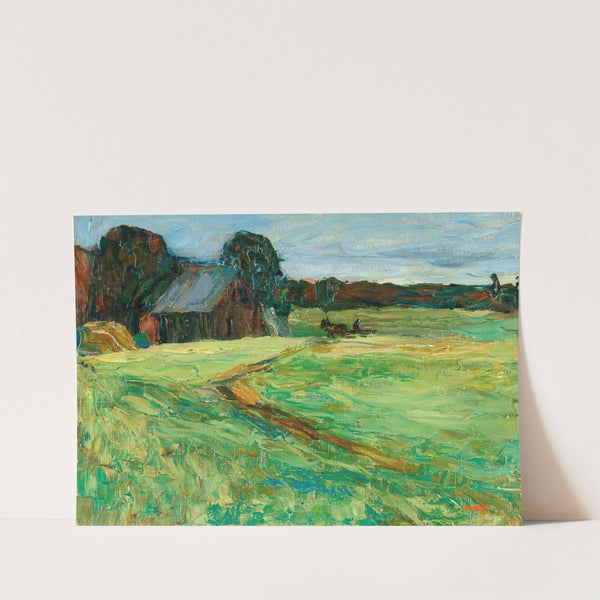 Vasilevskoë - Barn With Pony by Wassily Kandinsky