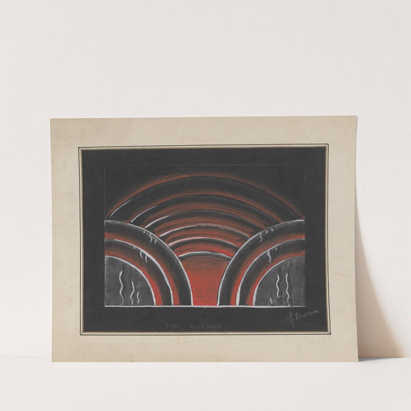 Vaudeville: &#8216;Fan&#8217; Backdrop (1934-1943) by James Stewart Morcom