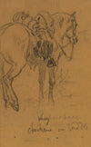 Vaughans horse, chickens on saddle