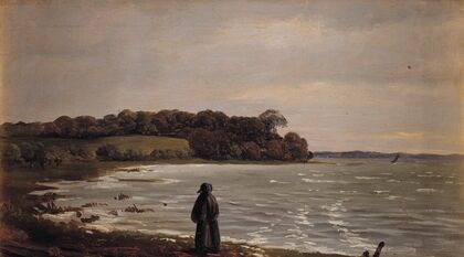 Ved Præstø Fjord i blæst (1847)