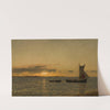 Ved solnedgang by Amaldus Nielsen