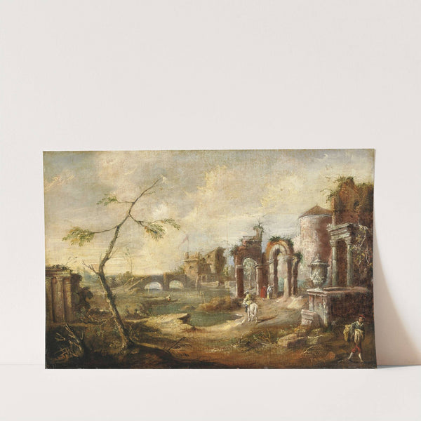 Veduta Fantastica Con Rovine by Bartolomeo Pedon