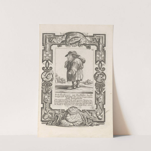 Veith Knollinger von Pinkfeldt, Sackhtrager und Vorgeher der neu eingerichten Flegl Bruderschafft, Pl. 44 (1710-1719) by Elias Baeck