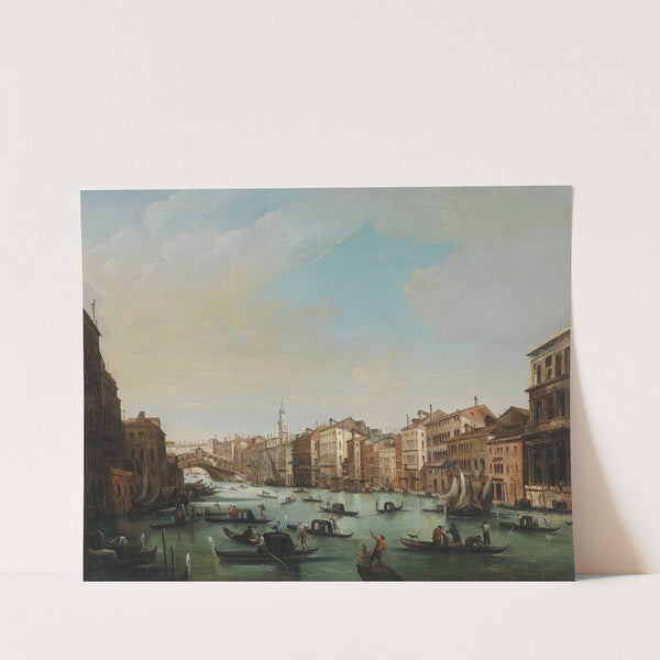 Venedig Canal Grande mit Ponte Rialto by Giuseppe Bernardino Bison