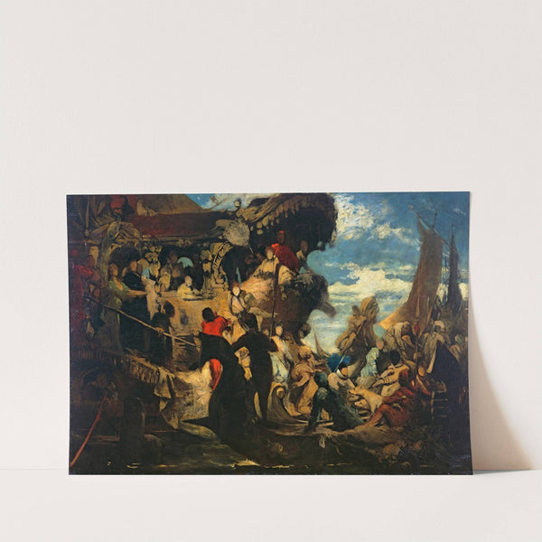 Venedig Huldigt Catarina Cornero by Hans Makart