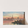 Venedig i solnedgangen by Carl Frederik Aagaard