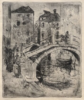 Venetian Canal and Bridges (1886)