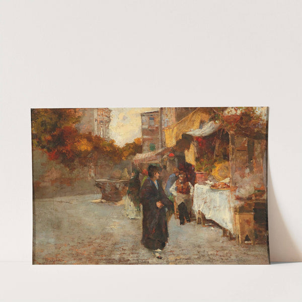 Venetian Street Scene by Camillo Bortoluzzi