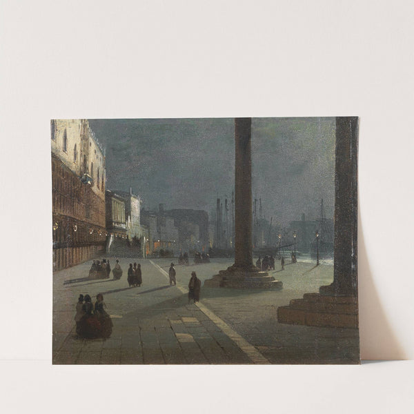 Venezia Molo di San Marco by Ippolito Caffi