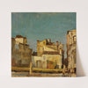 Venezianische Häuser an einem Kanal (1871) by Gustav Schönleber