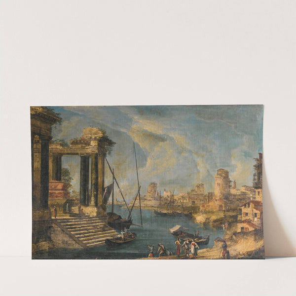 Venice, A Capriccio View Of The Lagoon by Michele Marieschi