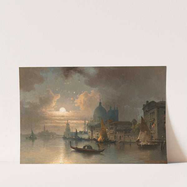 Venice, a Moonlit Night in the Bacino by Karl Kaufmann
