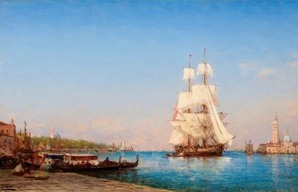 Venice; a Sailing Ship
