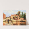 Venice, a View of Ponte de la Calcina on Rio di San Vio by Antonietta Brandeis