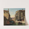 Venice, A View of the Canal Sottoportico della Quercia by Hermann Oskar Schwan