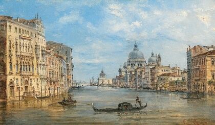 Venice, a view of the Grand Canal