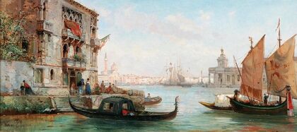 Venice, a View of the Liberia from the Grand Canal