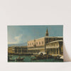 Venice, A View Of The Molo, Looking West, With The Palazzo Ducale And South Side Of The Piazzetta by Bernardo Bellotto
