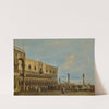 Venice, A View Of The Piazzetta Looking South With The Palazzo Ducale by Francesco Guardi