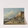 Venice, A View Of The Riva Degli Schiavoni Looking Towards The Dogana And Santa Maria Della Salute by Carlo Grubacs