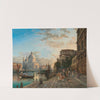 Venice, Café Giardina with Santa Maria della Salute by Heinrich Jaeckel
