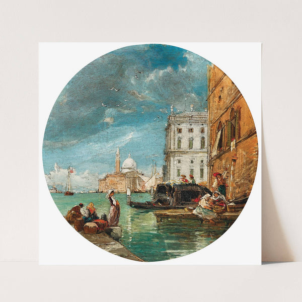 Venice, &#8216;La Giudecca Venezia&#8217; (1860) by James Holland