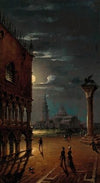 Venice, Moonlit Night with a View of the Palazzo Ducale and San Giorgio Maggiore