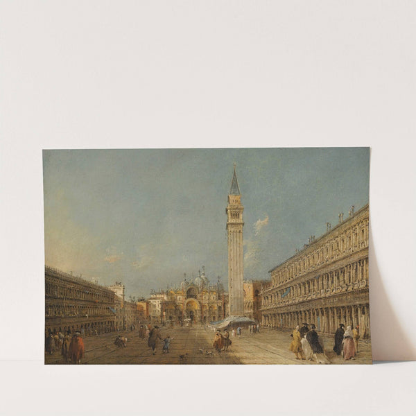 Venice, Piazza San Marco With The Basilica And The Campanile by Francesco Guardi