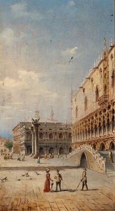 Venice, Piazzetta with St Mark’s Columns