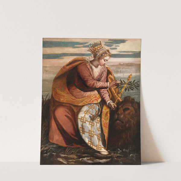 Venice, Queen of the Adriatic, Crowning the Lion of Saint Mark by Domenico Tintoretto