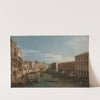 Venice, the Grand Canal looking South, from the Ca&#039; Da Mosto toward the Rialto Bridge by Canaletto