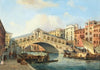 Venice, the Grand Canal with the Rialto Bridge