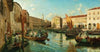 Venice, the Grand Canal with the Rialto Market in the Morning