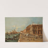Venice; The Molo with the Libreria, the Punta della Dogana and Santa Maria della Salute by Francesco Guardi
