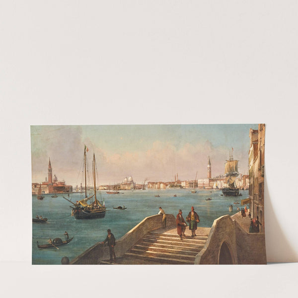 Venice, the Riva degli Schiavoni by Luigi Querena