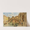 Venice, View of the Rialto Bridge (1875) by Luigi Ferrazzi