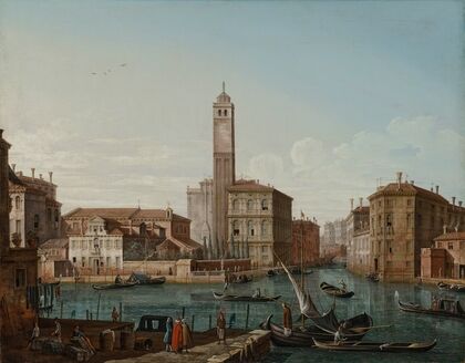 Venice with the Grand Canal, S. Geremia and the entrance to the Cannaregio