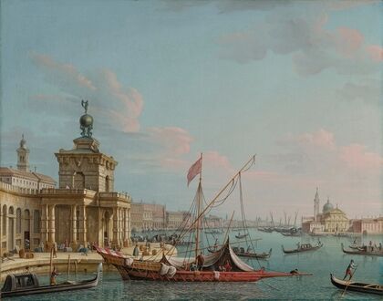 Venice with the Punta della Dogana, looking East towards the Doge’s Palace